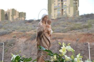 Procesión religiosa por el Valle de Jinámar-Telde (Foto F.J. Santana)